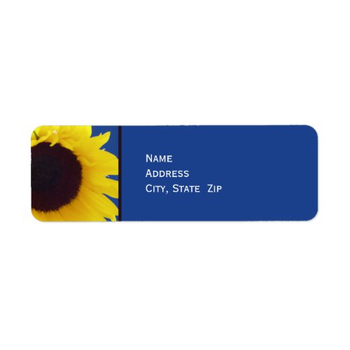 Sunflower Personalized Return Address Label