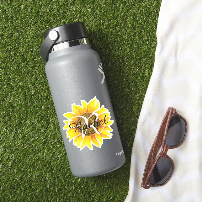 Sunflower personalized sticker (HydroFlask Insitu)
