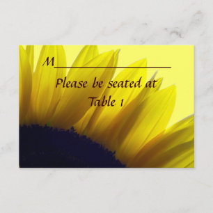 Sunflower Personalized Wedding Engagement Place Invitation