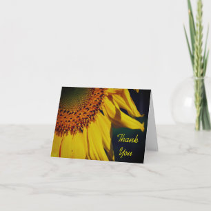 Sunflower Petals Customizable Thank You Card
