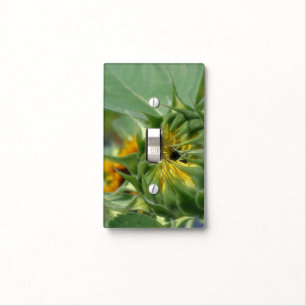 Sunflower Petals Unfolding Nature Light Switch Cover