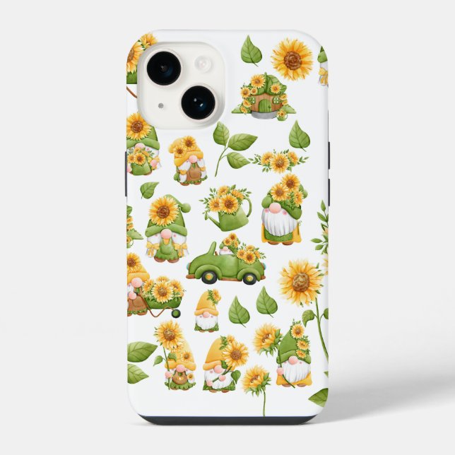Sunflower Phone Case | Gnome Spring (Back)