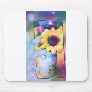 Sunflower Phone Mouse Pad