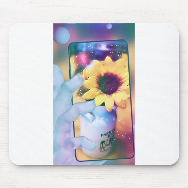 Sunflower Phone Mouse Pad (Front)