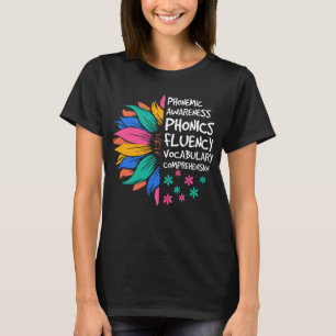 Sunflower Phonemic Awareness Phonics Fluency T-Shirt