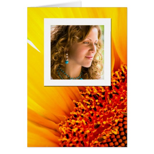 Sunflower Photo Frame Cards (Front)