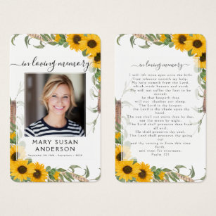 Sympathy Signs Those Who We Love Don't Go Away Stake Custom Photo Sign Personalized Sunflower Memorial Stake Remembrance Gift