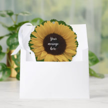 Sunflower Photo Gift Tag Ornament Card