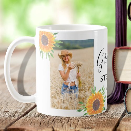 Sunflower Photo Graduation Coffee Mug