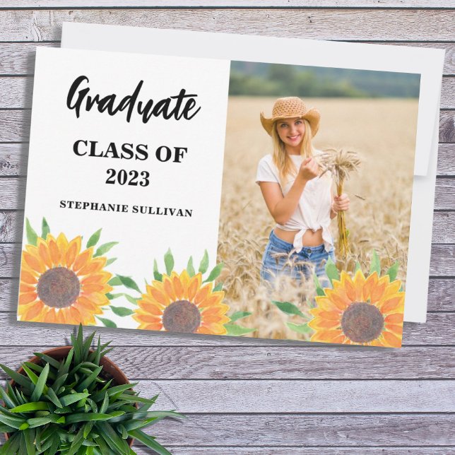Sunflower Photo Graduation Keepsake Plaque (Creator Uploaded)
