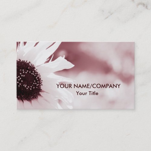 Sunflower Photo in Vintage Style Business Card