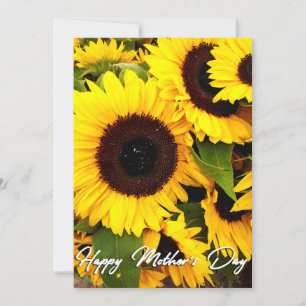 Sunflower Photo Mother's Day Greeting Card