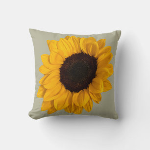 Sunflower Photo Pillow Cotton
