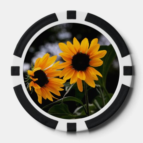 Sunflower Photo Poker Chips