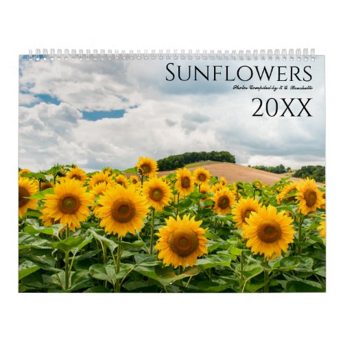 Sunflower Photo Wall Calendar 2025