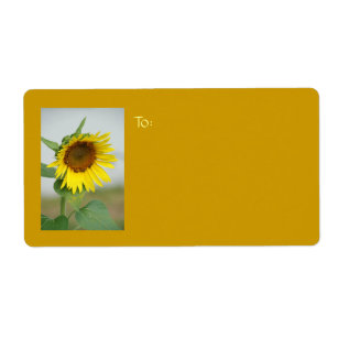 Sunflower Labels | Zazzle