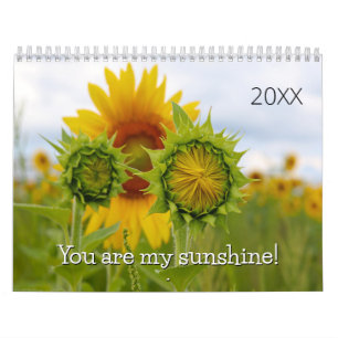 Sunflower Photography Sunny Quotes Calendar