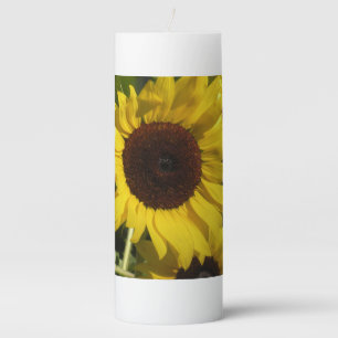 Sunflower Pillar Candle