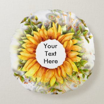 Sunflower Pillow by DigiGraphics4u at Zazzle