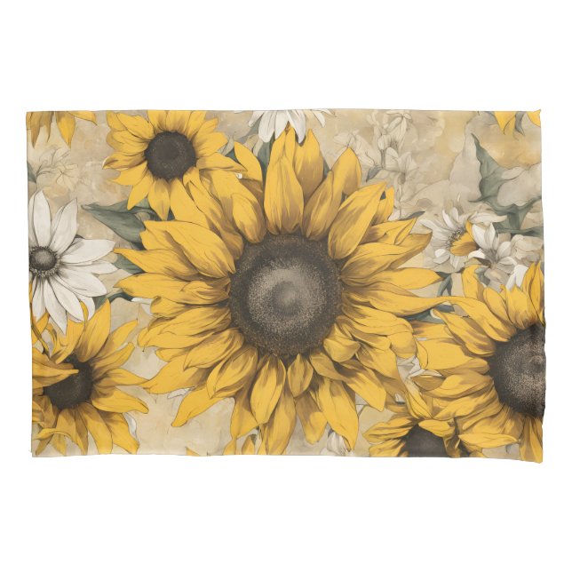 Sunflower Pillow Case (Front)