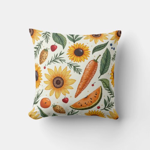 sunflower pillow cushion