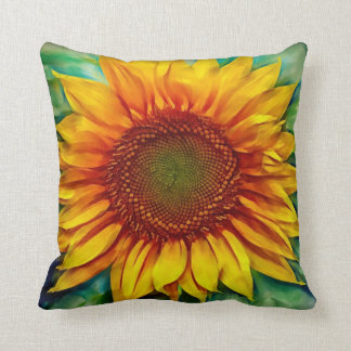 Sunflower pillowcase throw pillow