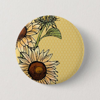 Sunflower Pinback Button