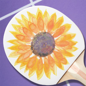Sunflower Ping Pong Paddle