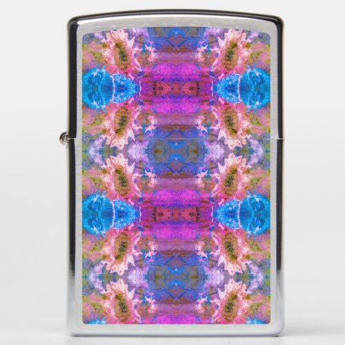 Sunflower Pink Purple Blue Floral Girly Boho Chic Zippo Lighter