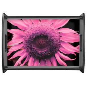 Sunflower pink serving tray