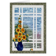 Sunflower Pitcher Card