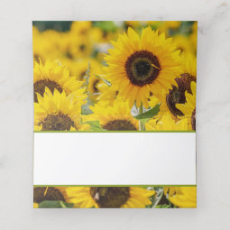 Sunflower Place Card | Zazzle