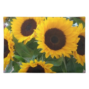Sunflower Placemat by thatcrazyredhead at Zazzle