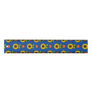 Sunflower Plant in a Pot Pattern Ruler
