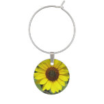 Sunflower Plant Wine Charm
