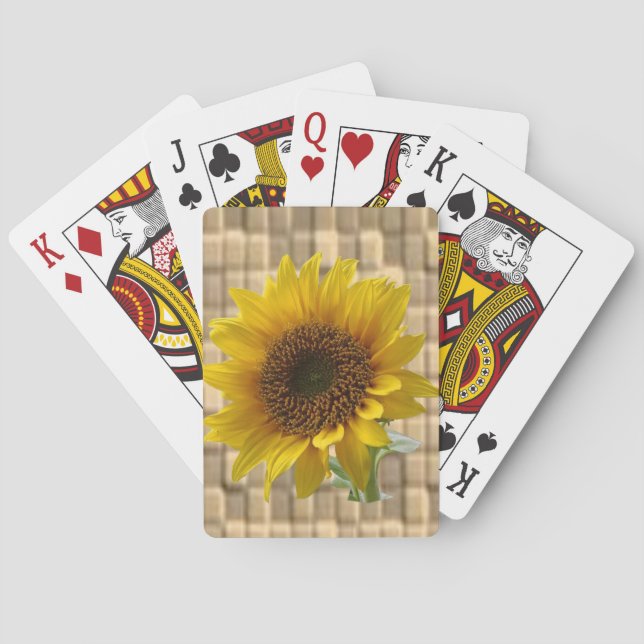 Sunflower Playing Card Deck (Back)