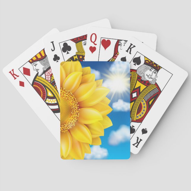 Sunflower Poker Cards (Back)