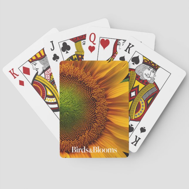 Sunflower Poker Cards (Back)