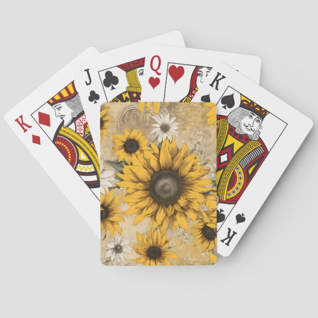 Sunflower Poker Cards (Back)