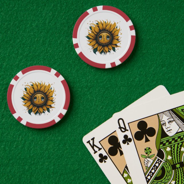 sunflower poker chips (Poker Table (Double))