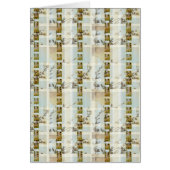 Sunflower Poppy Floralplaid Giftcard (Front)