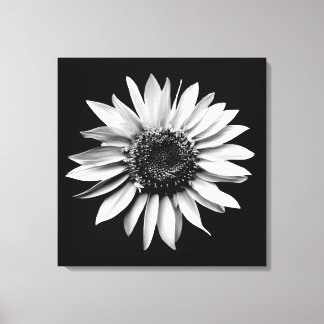 'Sunflower Portrait' Wrapped Canvas Print