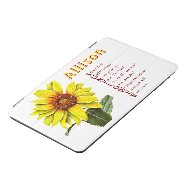 Sunflower Positive Encouragement Table Case (Side)