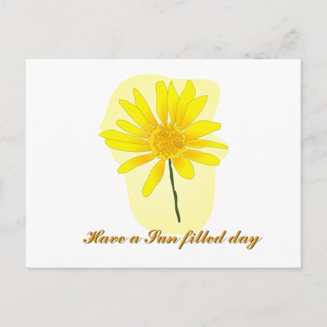 Sunflower Post card (Front)