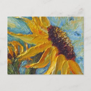 Sunflower Post Card by OriginalsbyParis at Zazzle