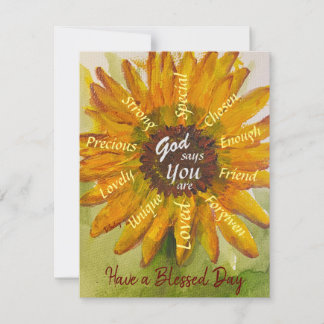 Sunflower Postcard