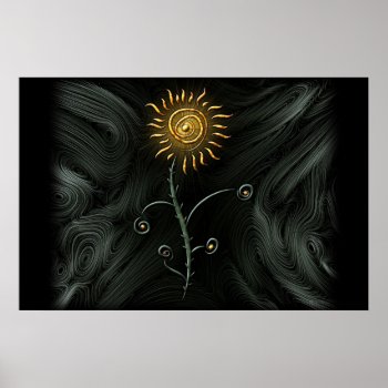 Sunflower Poster by vladstudio at Zazzle