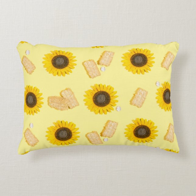 sunflower power accent pillow (Front)