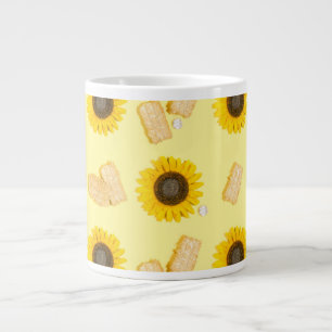 sunflower power giant coffee mug