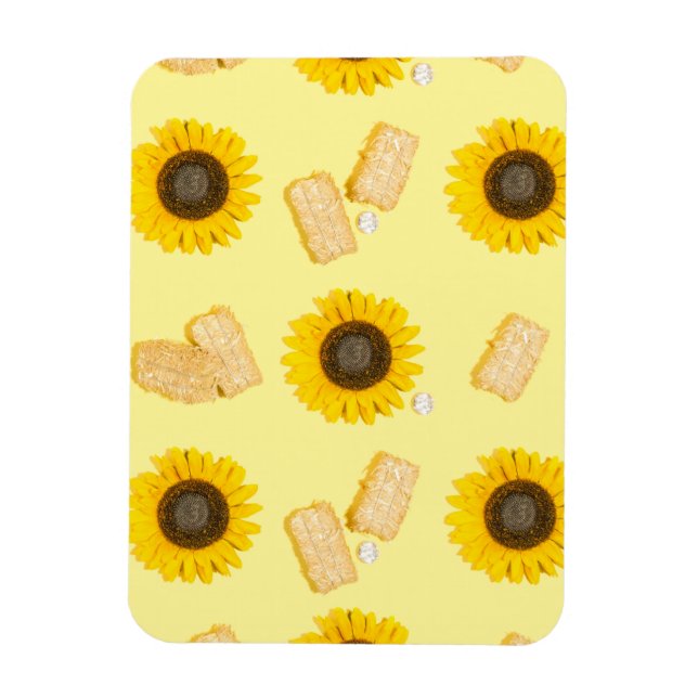 sunflower power magnet (Vertical)